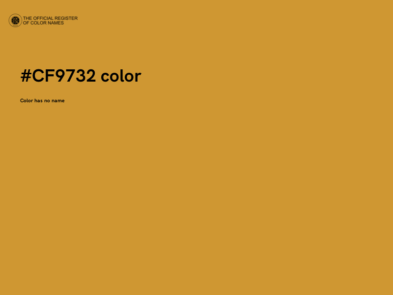 #CF9732 color image