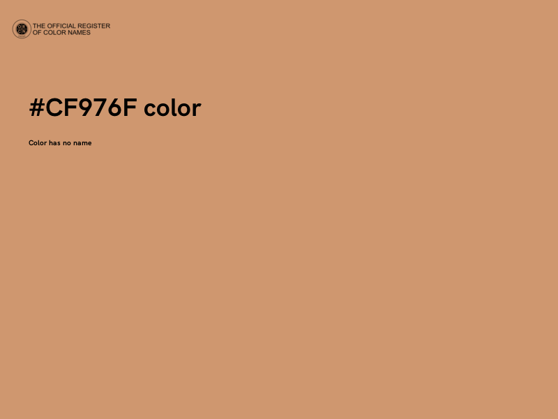 #CF976F color image