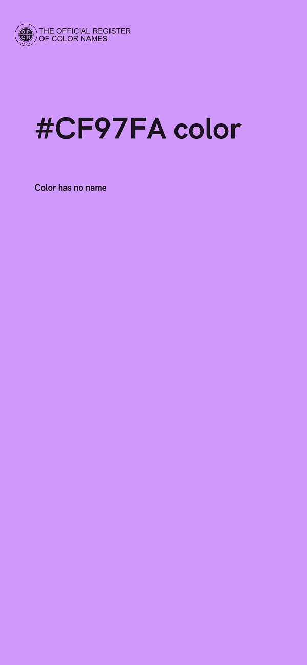 #CF97FA color image