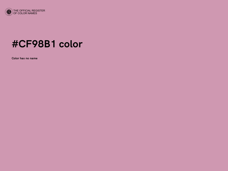#CF98B1 color image