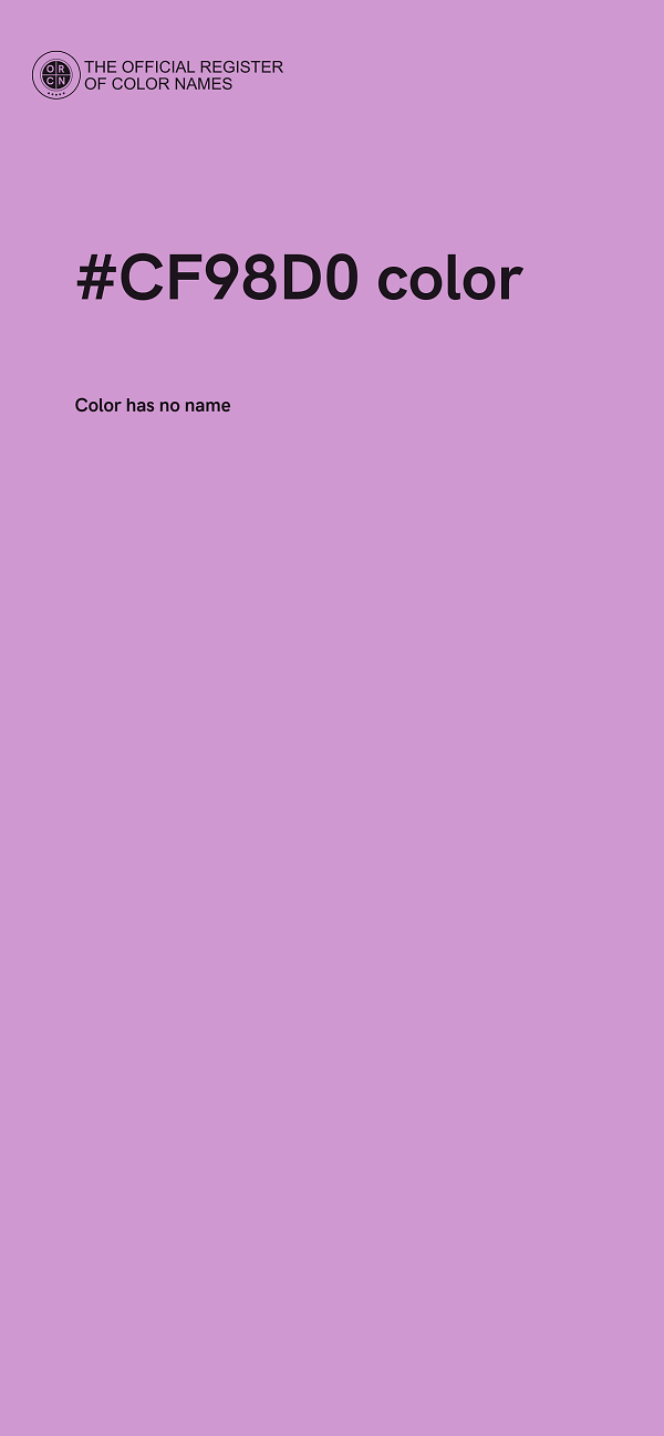 #CF98D0 color image