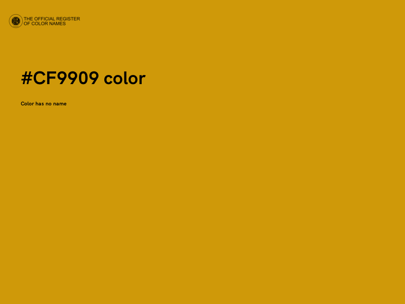#CF9909 color image