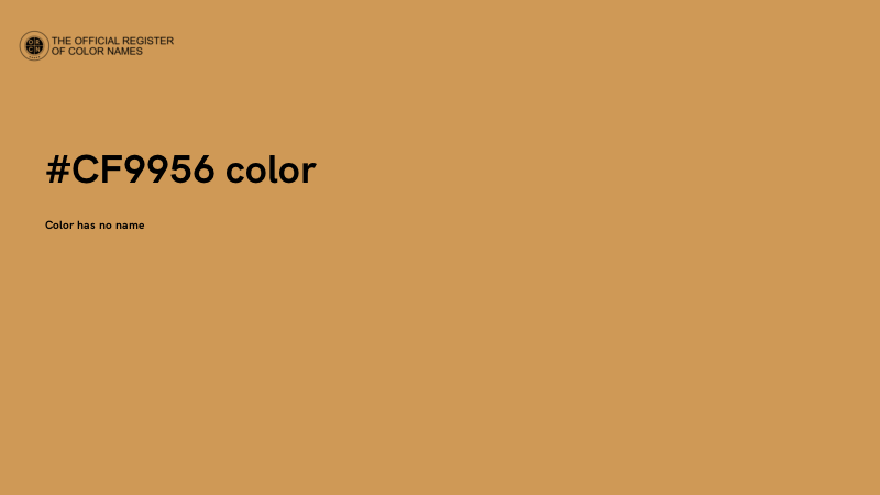 #CF9956 color image