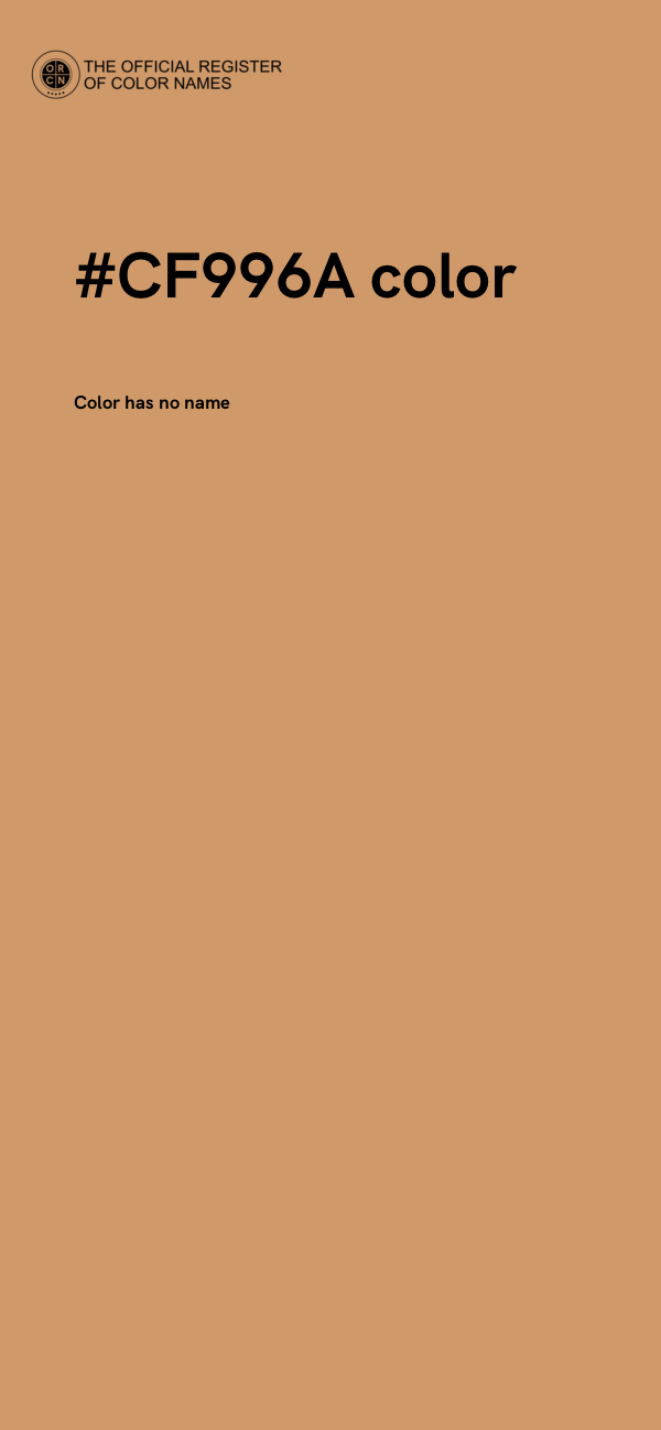 #CF996A color image