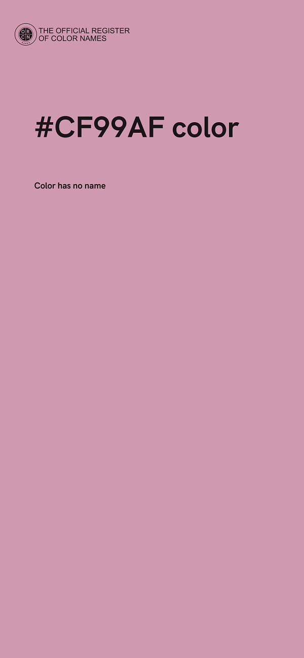 #CF99AF color image
