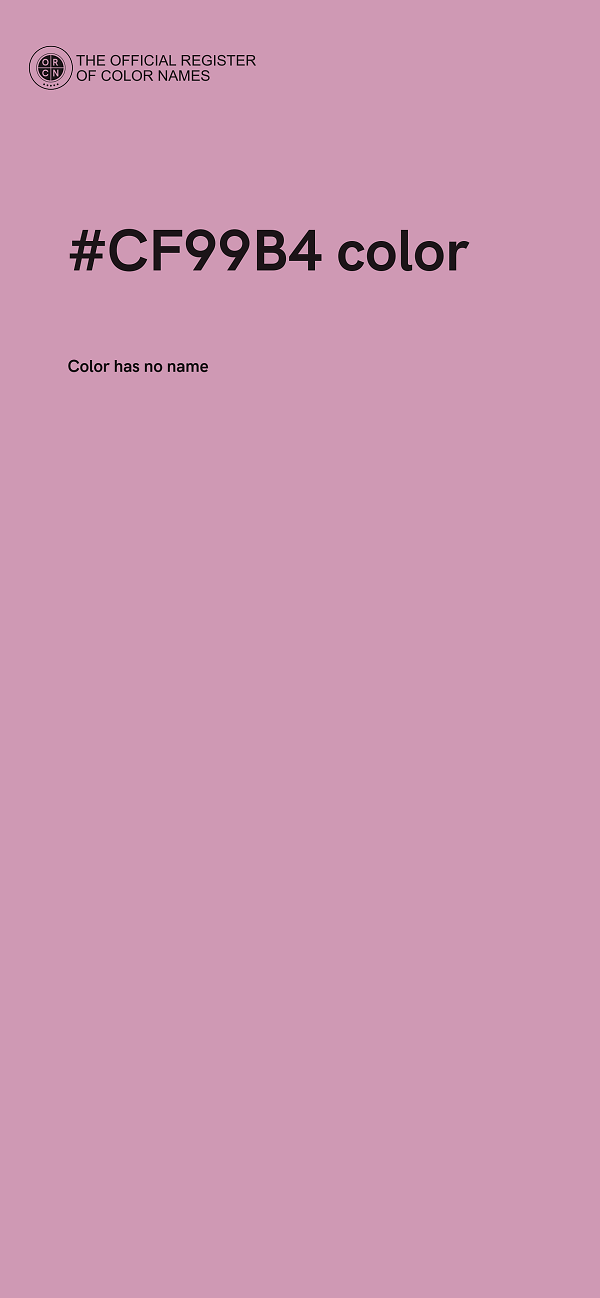 #CF99B4 color image
