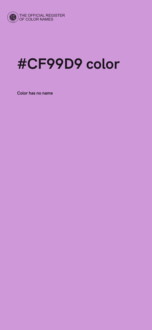 #CF99D9 color image