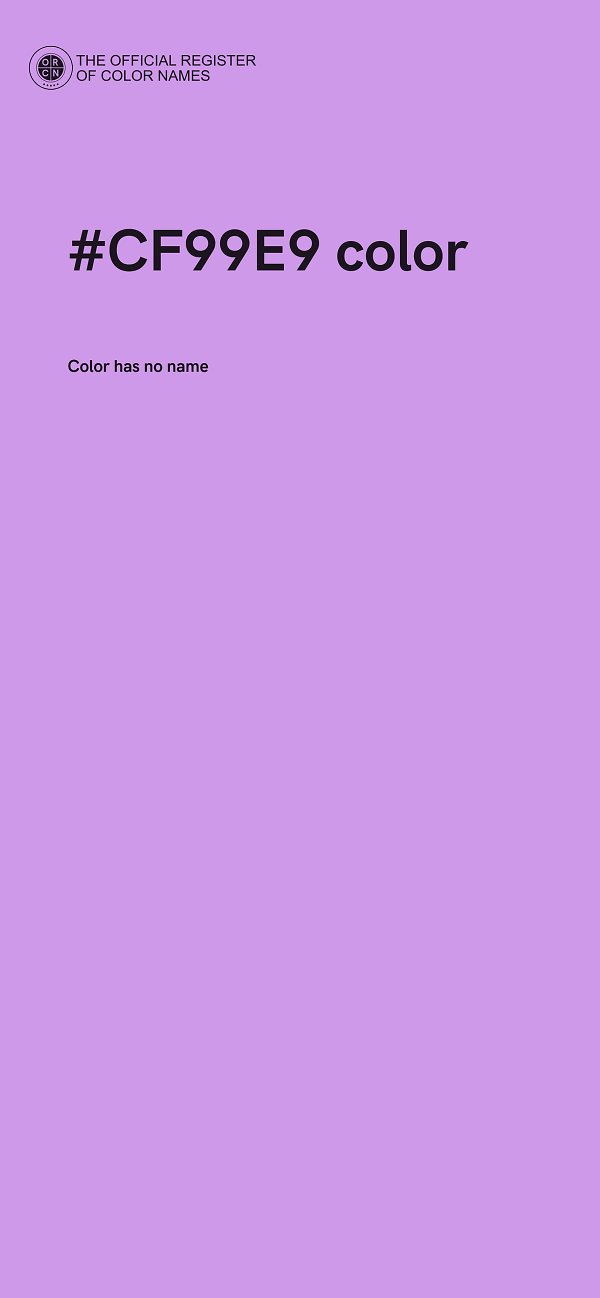 #CF99E9 color image