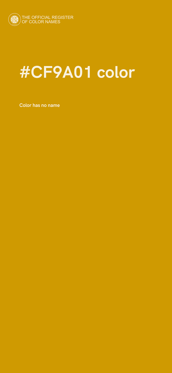 #CF9A01 color image