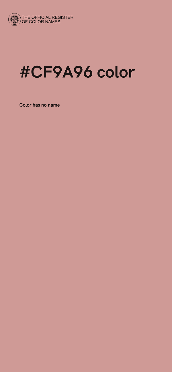 #CF9A96 color image