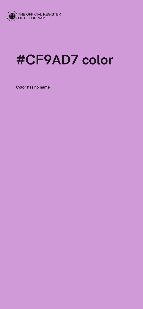 #CF9AD7 color image