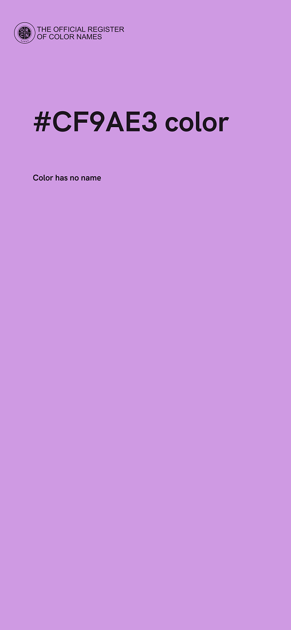 #CF9AE3 color image