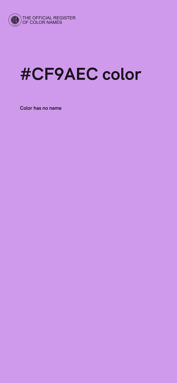 #CF9AEC color image