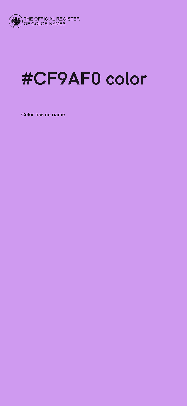 #CF9AF0 color image