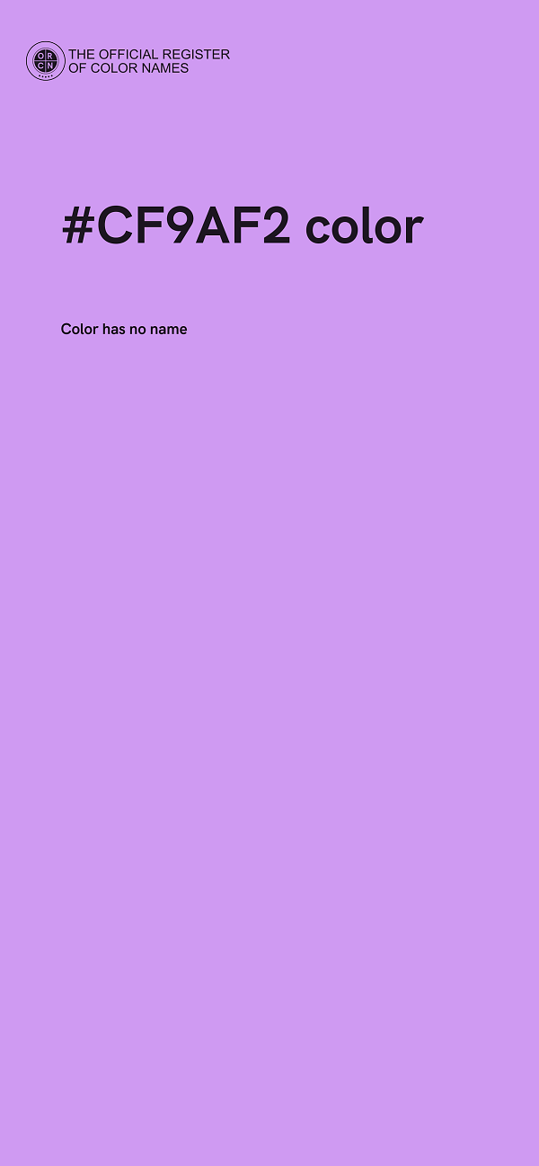 #CF9AF2 color image
