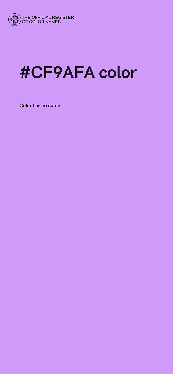 #CF9AFA color image