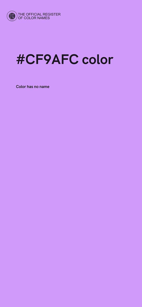 #CF9AFC color image
