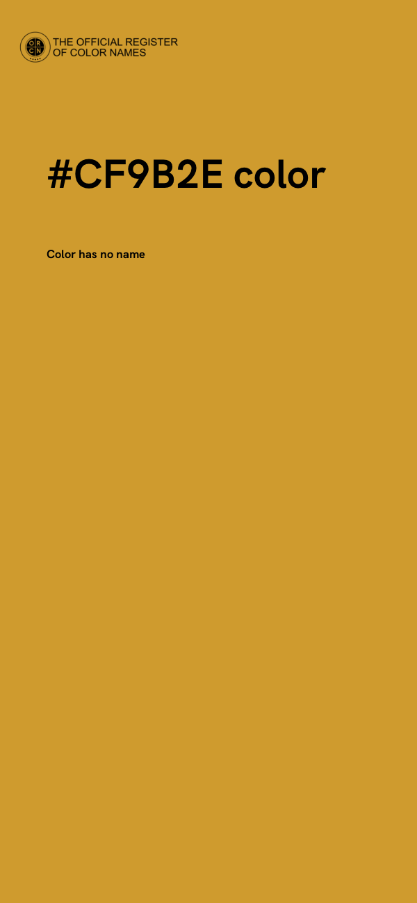 #CF9B2E color image