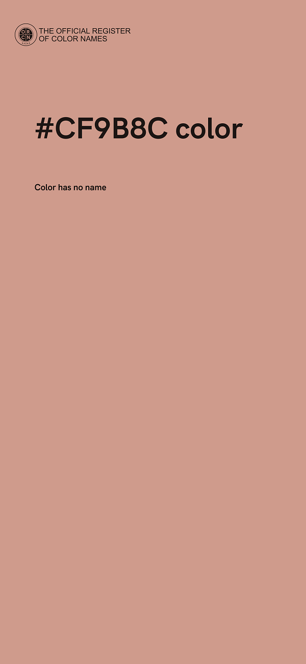 #CF9B8C color image
