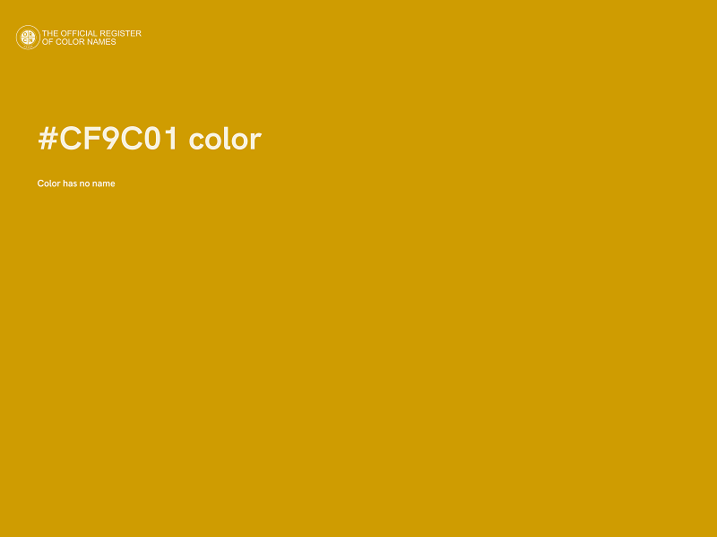 #CF9C01 color image