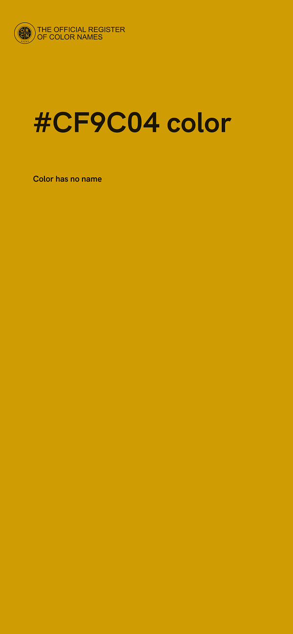 #CF9C04 color image
