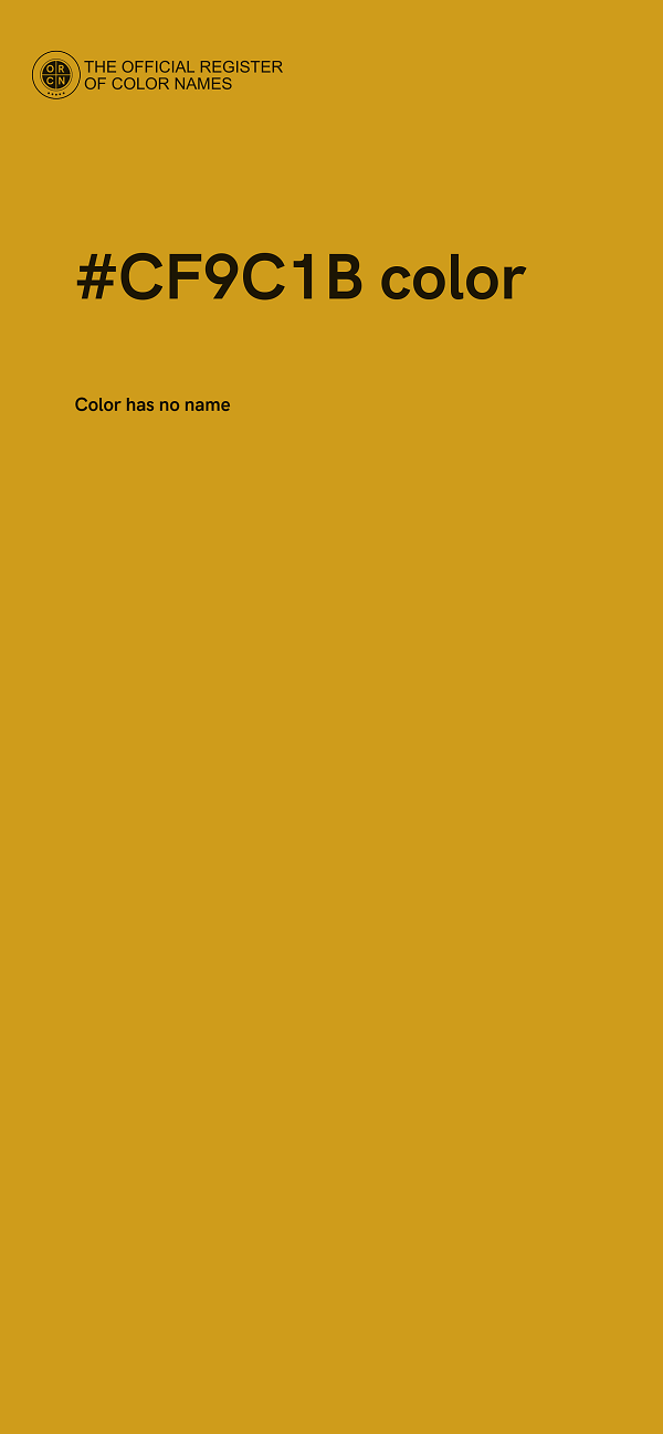 #CF9C1B color image