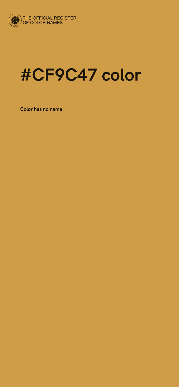 #CF9C47 color image