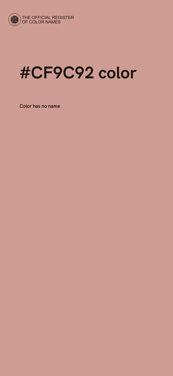#CF9C92 color image