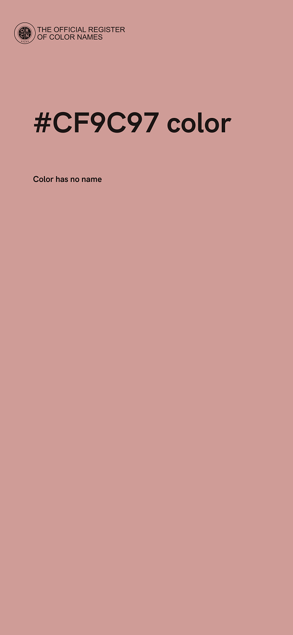 #CF9C97 color image