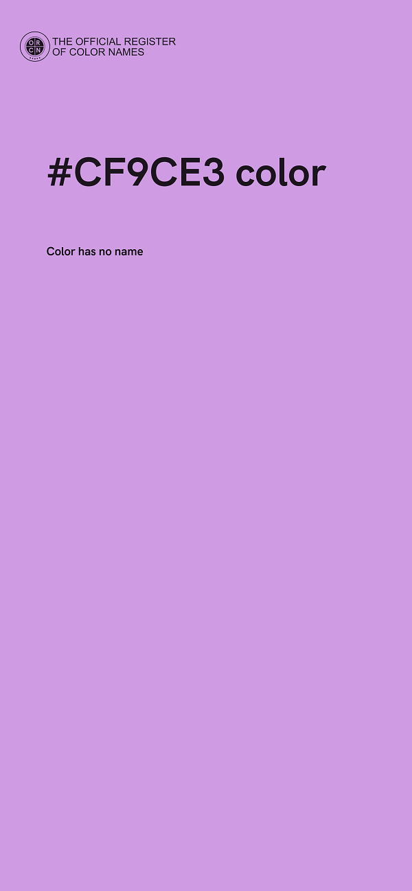 #CF9CE3 color image