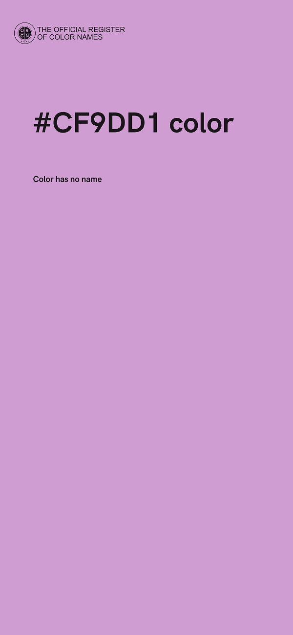 #CF9DD1 color image