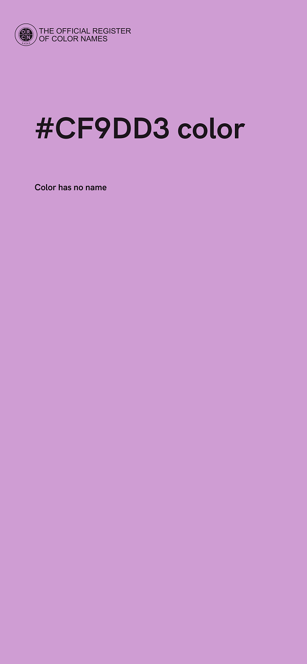 #CF9DD3 color image