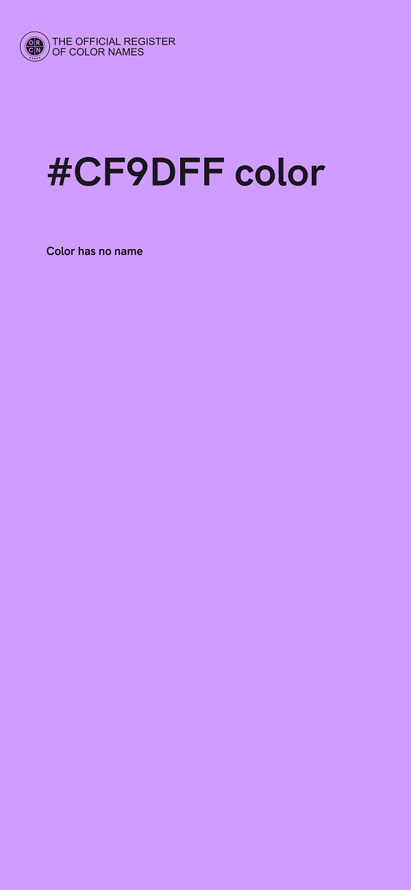 #CF9DFF color image