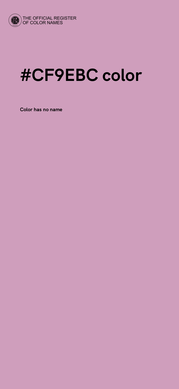 #CF9EBC color image