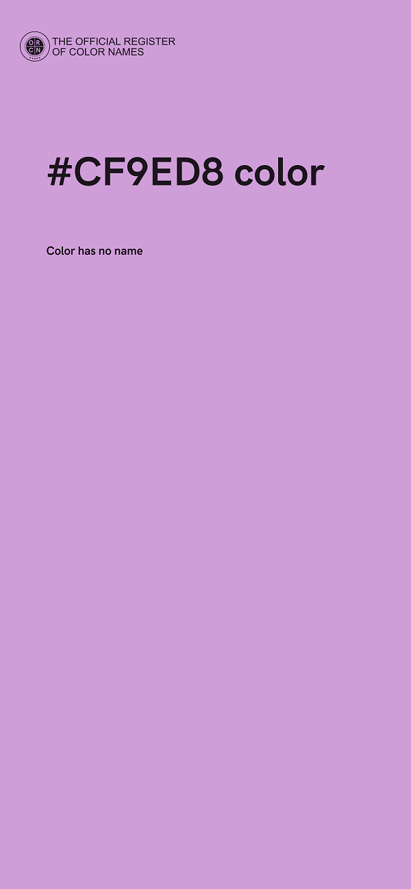 #CF9ED8 color image
