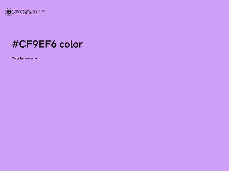 #CF9EF6 color image