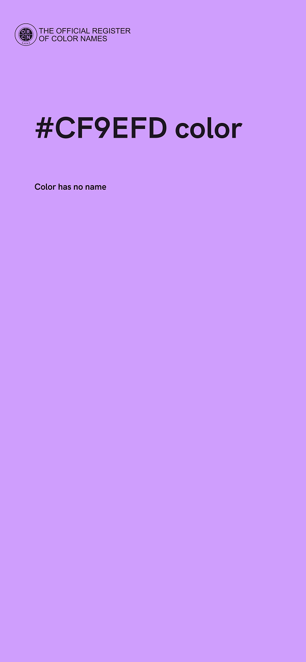#CF9EFD color image
