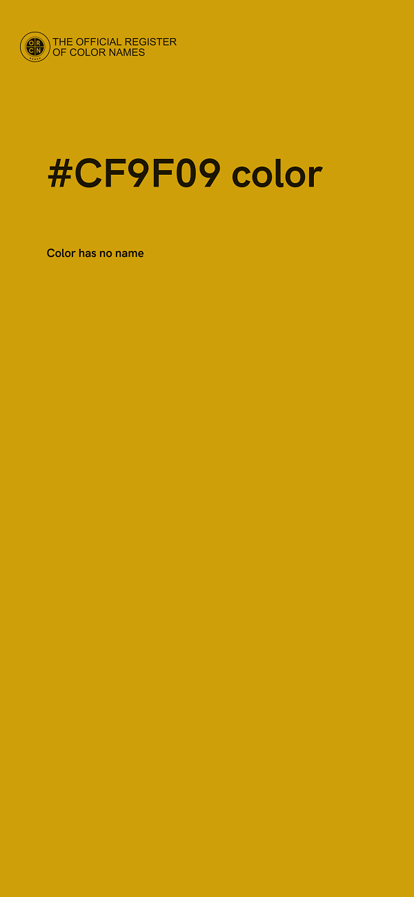 #CF9F09 color image