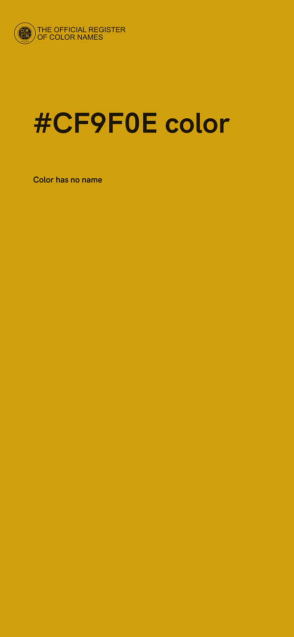 #CF9F0E color image