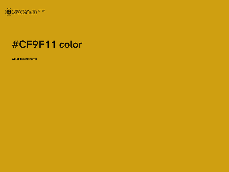 #CF9F11 color image