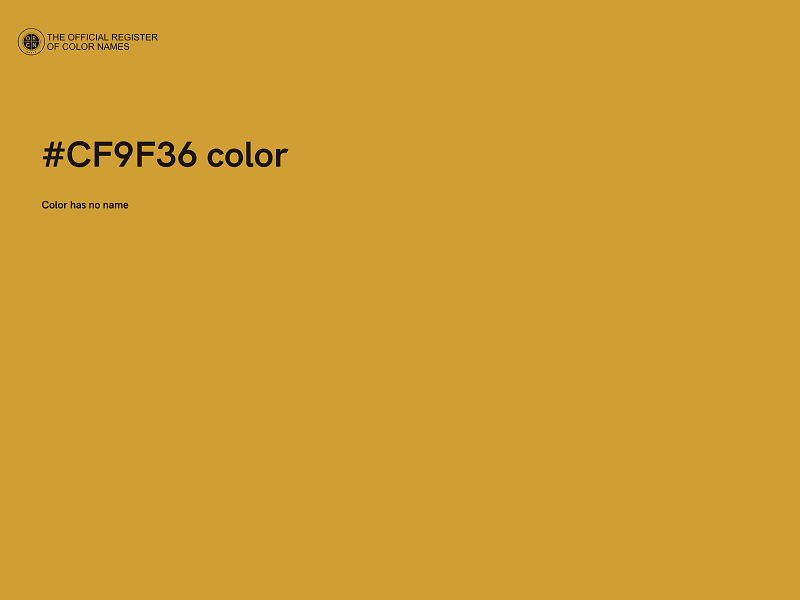 #CF9F36 color image