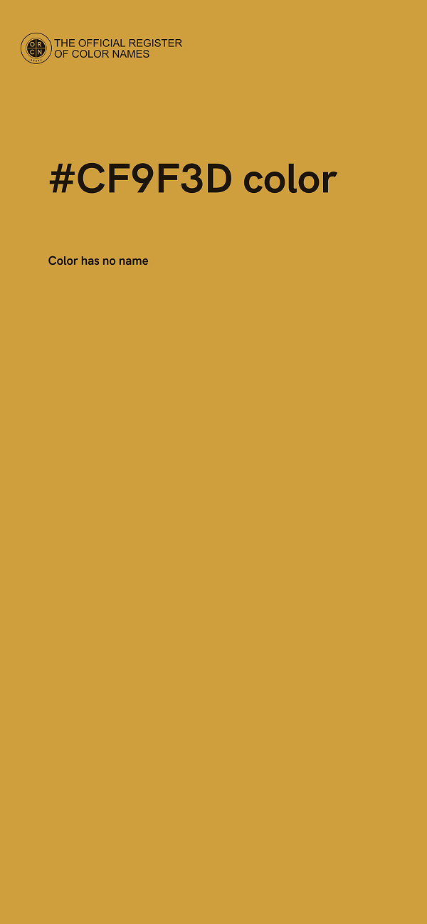 #CF9F3D color image