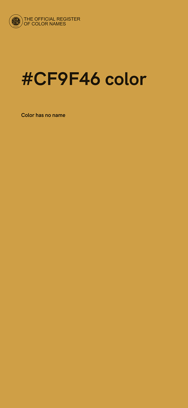#CF9F46 color image