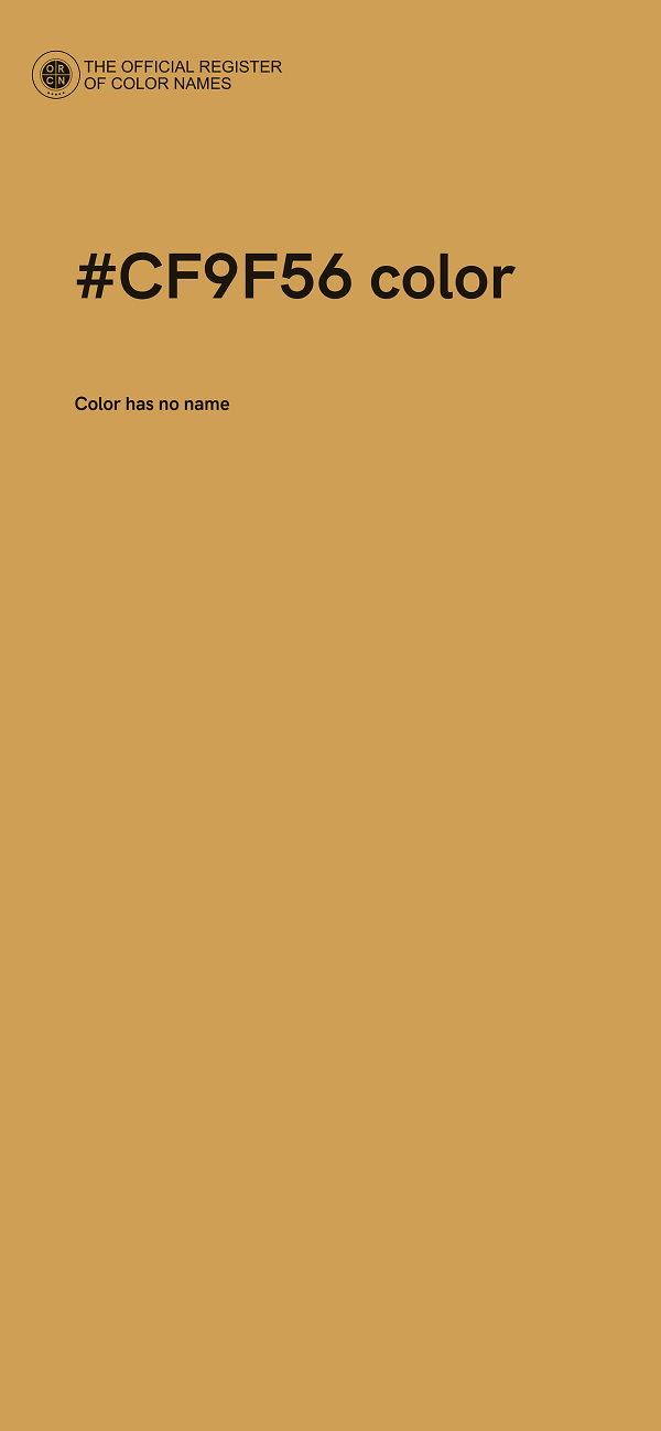 #CF9F56 color image