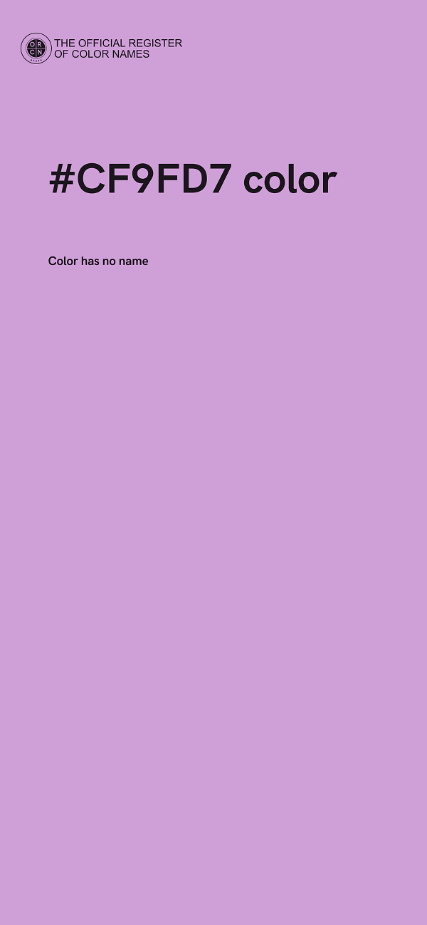 #CF9FD7 color image