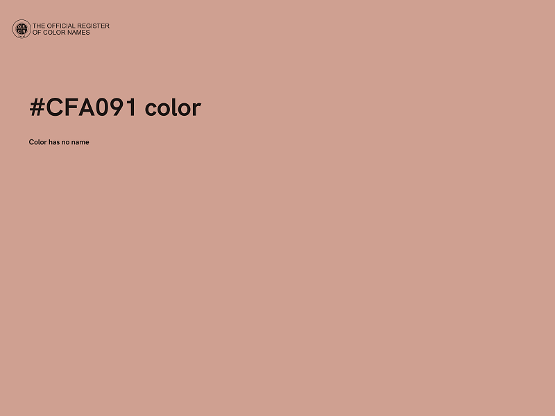 #CFA091 color image