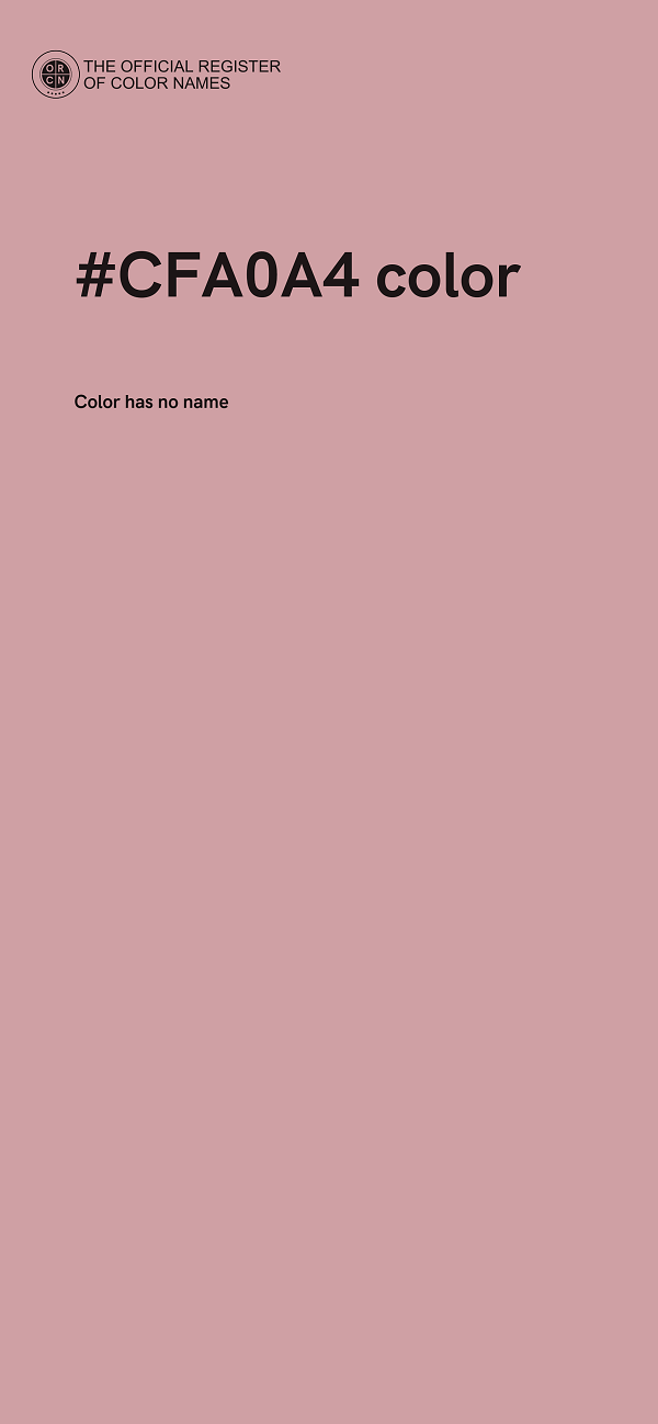 #CFA0A4 color image