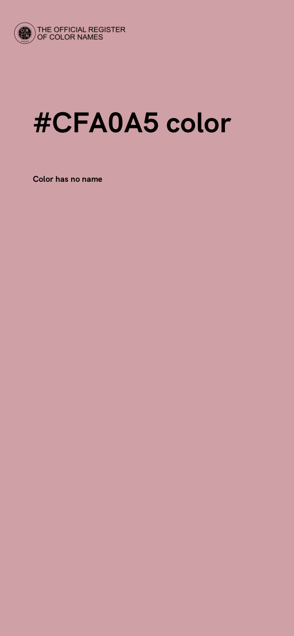 #CFA0A5 color image