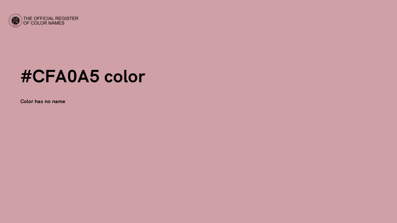 #CFA0A5 color image