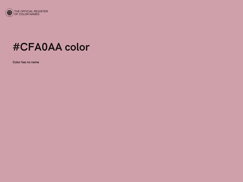 #CFA0AA color image